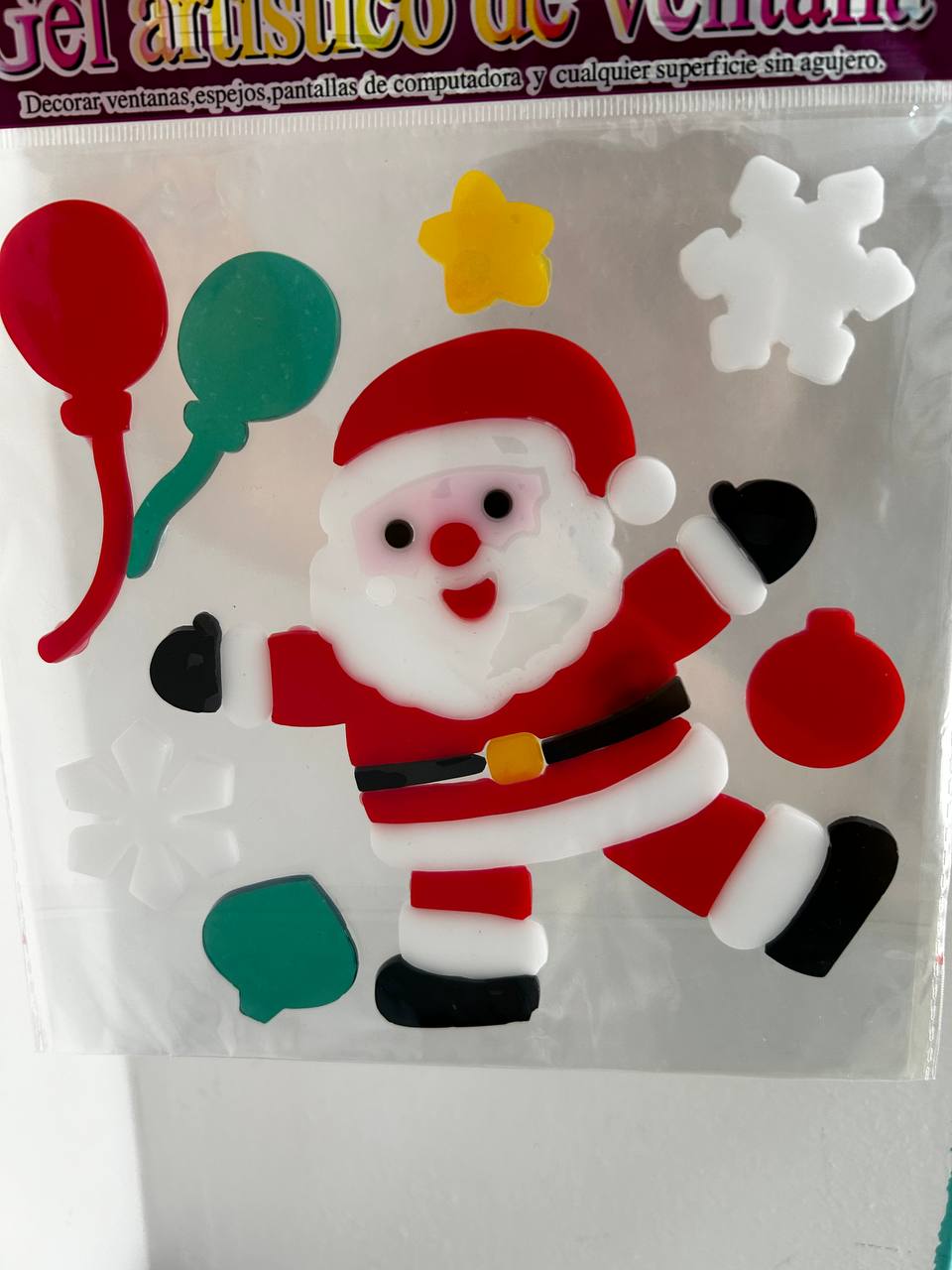 Gel decorativo navideño para ventanas
