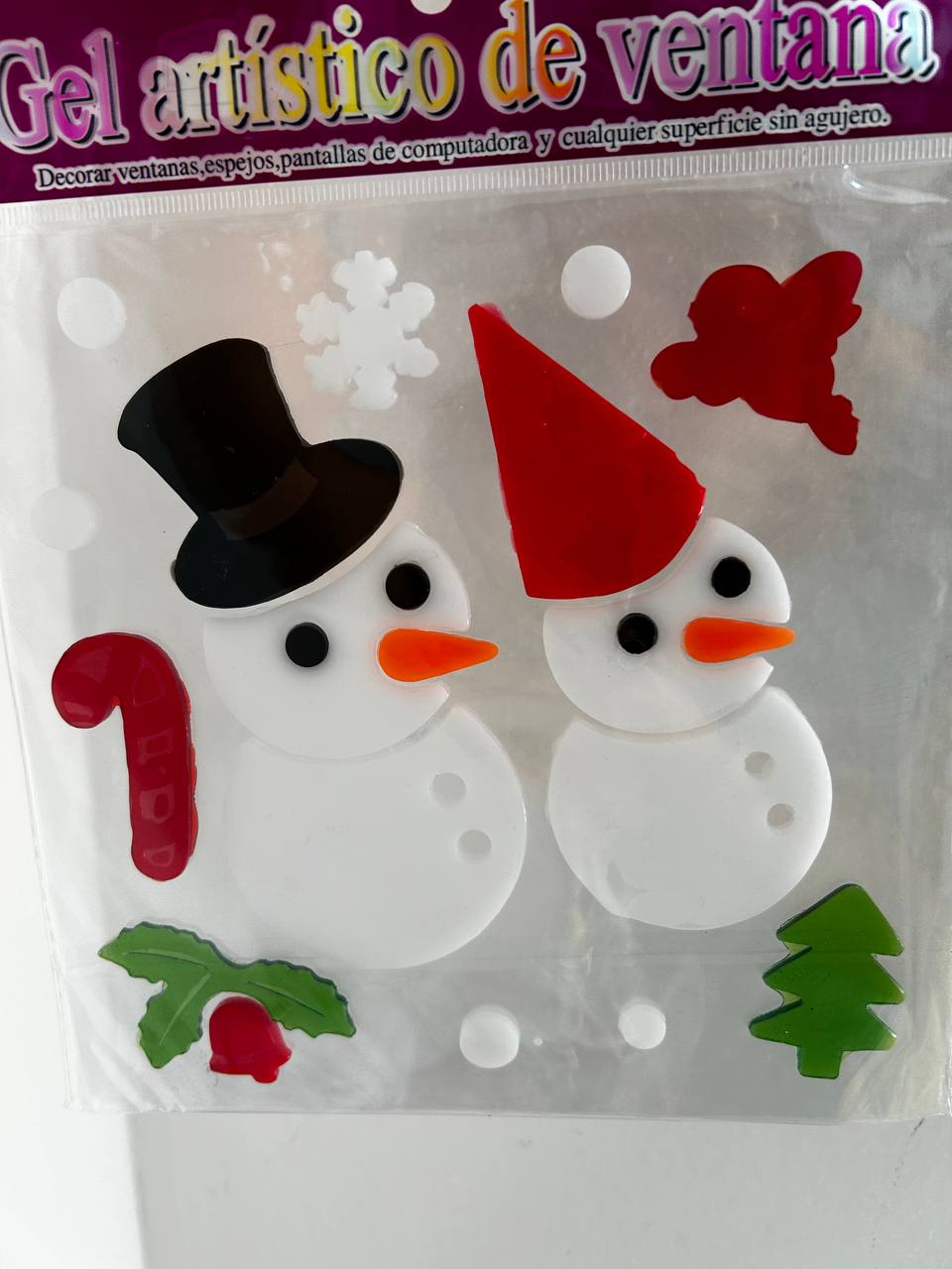 Gel decorativo navideño para ventanas