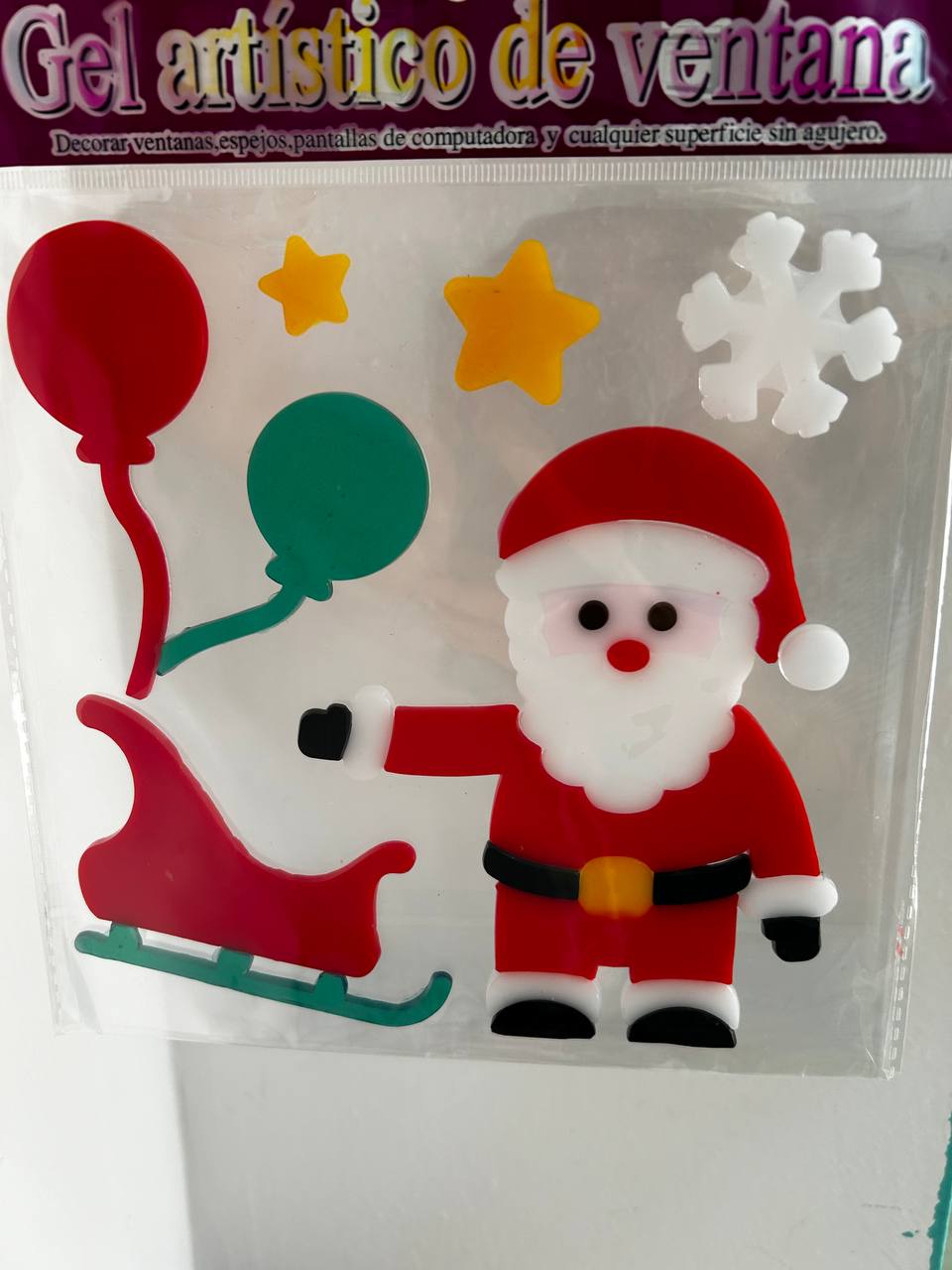 Gel decorativo navideño para ventanas