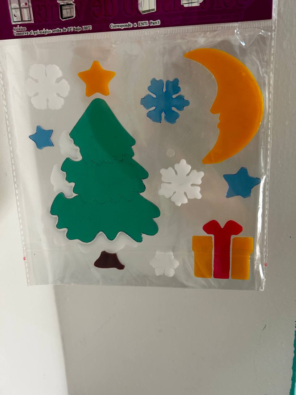 Gel decorativo navideño para ventanas