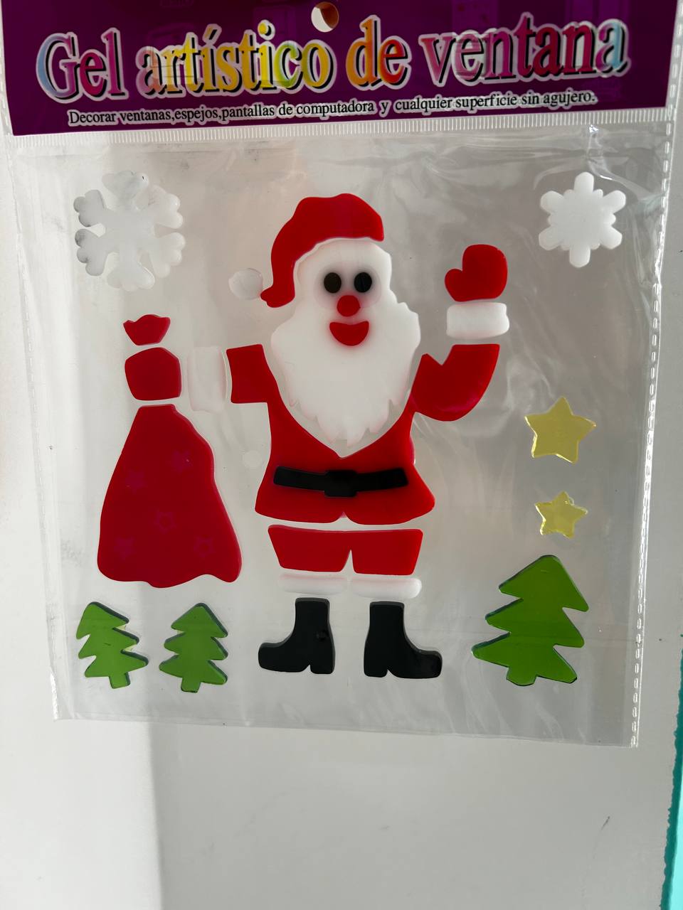 Gel decorativo navideño para ventanas