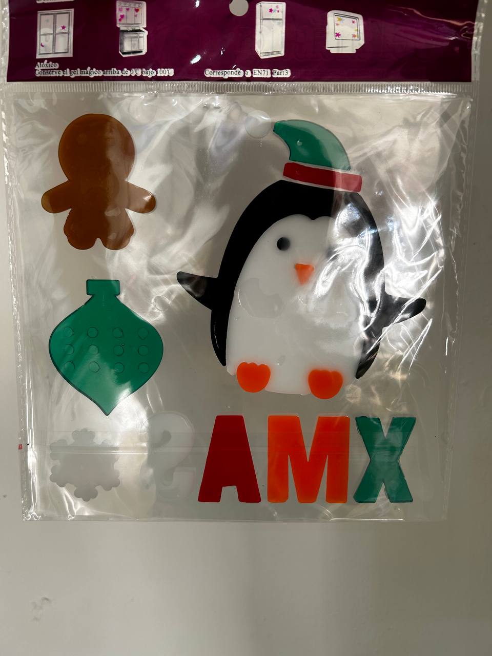 Gel decorativo navideño para ventanas