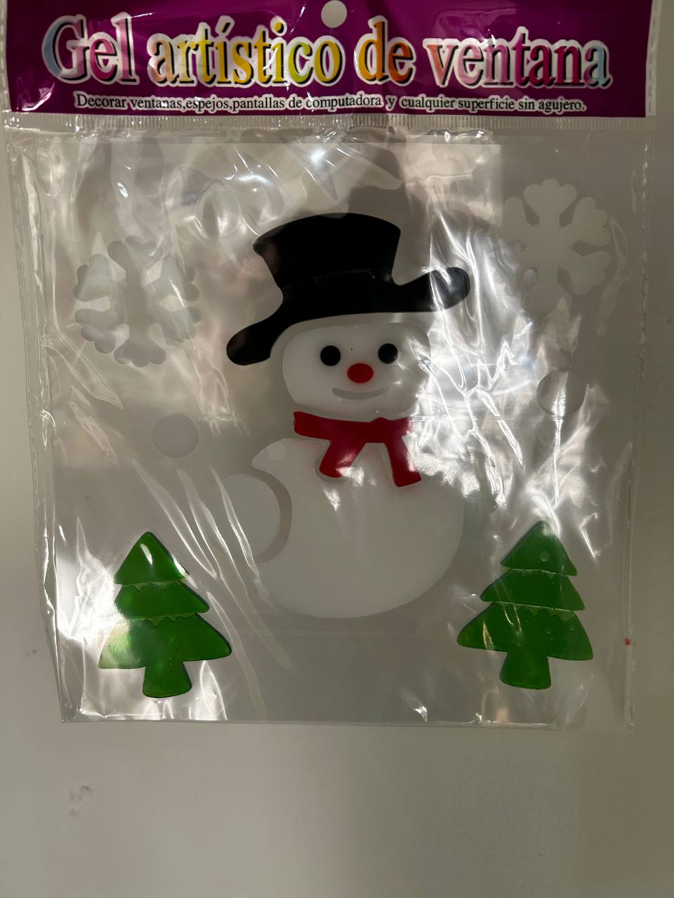 Gel decorativo navideño para ventanas