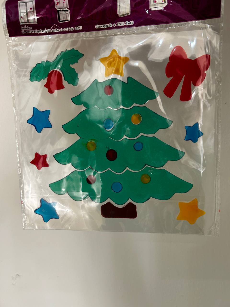 Gel decorativo navideño para ventanas