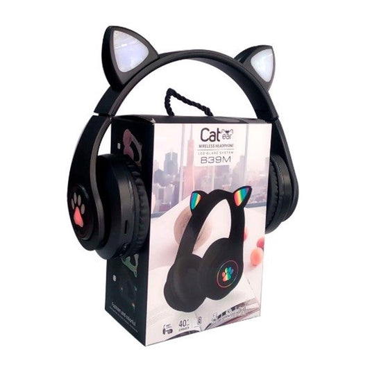 Cat ear Wireless Headphone Led Glare System B39M